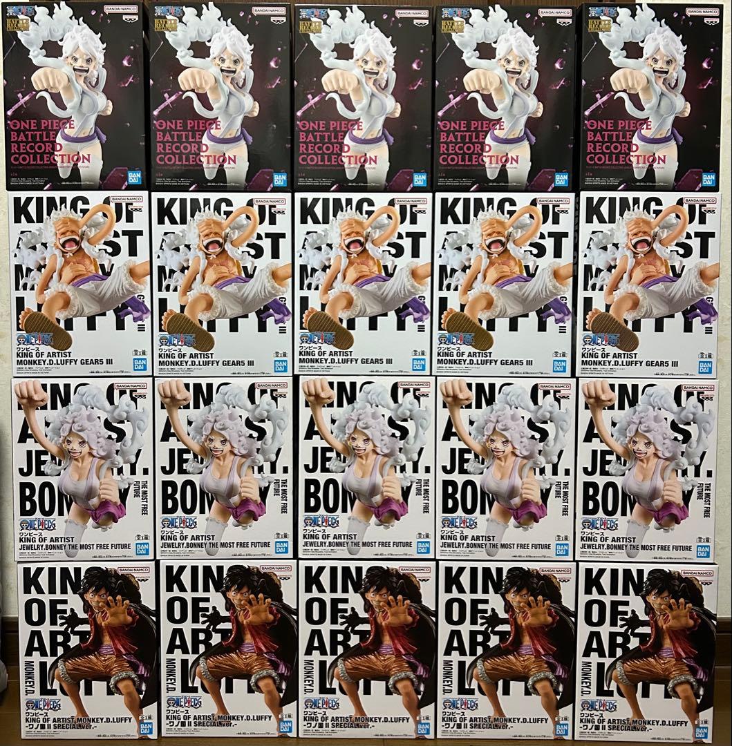 ワンピースフィギュア　各種５体　２０体セット