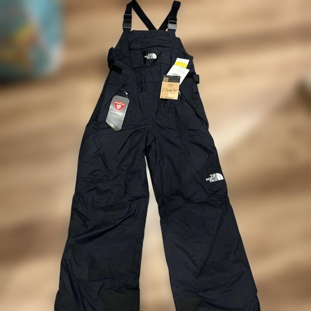 (新品タグ付き)NORTH FACE 150-170 ブラック オーバーオール