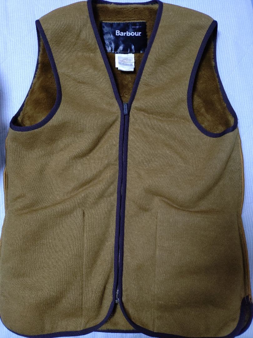 Barbour インナーベスト ブラウン　38