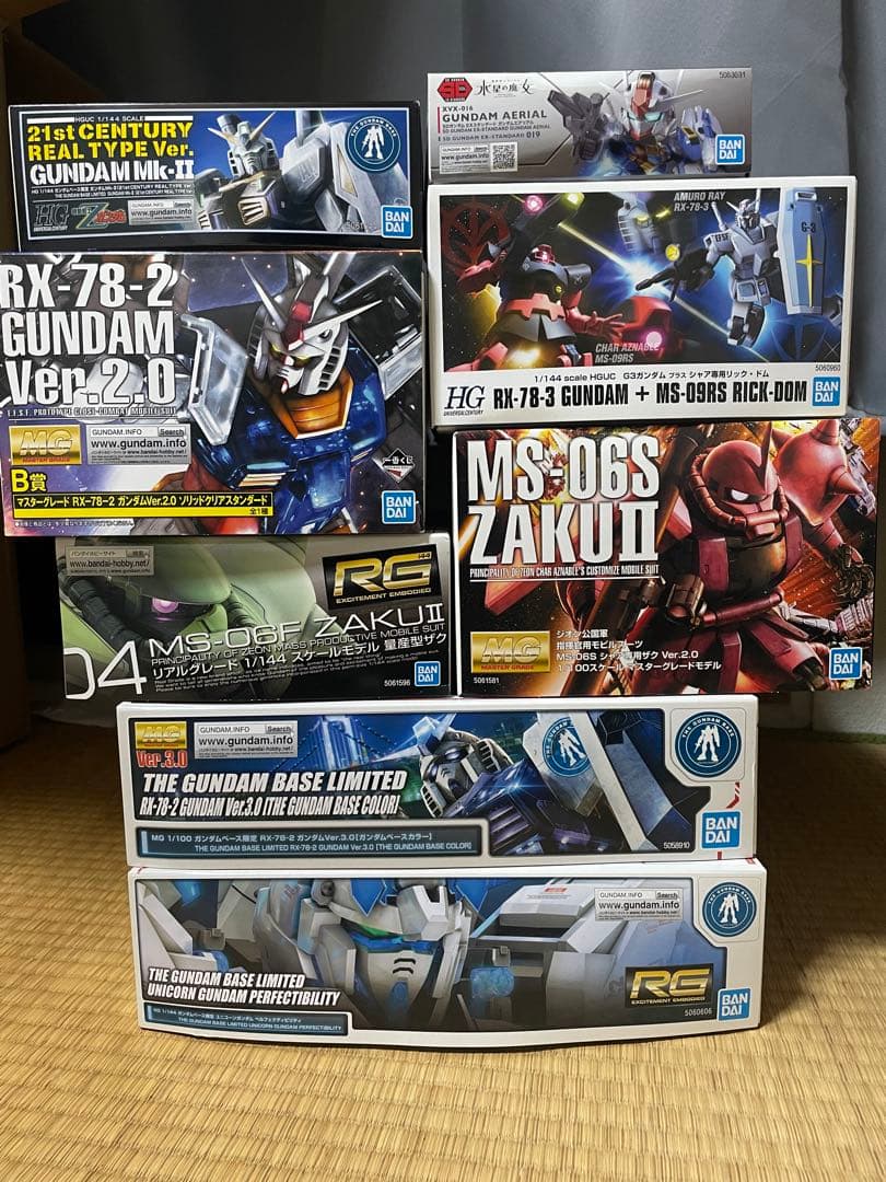 ガンプラキットセット SD RG HG MGモデル（ガンダムベース限定商品有り）