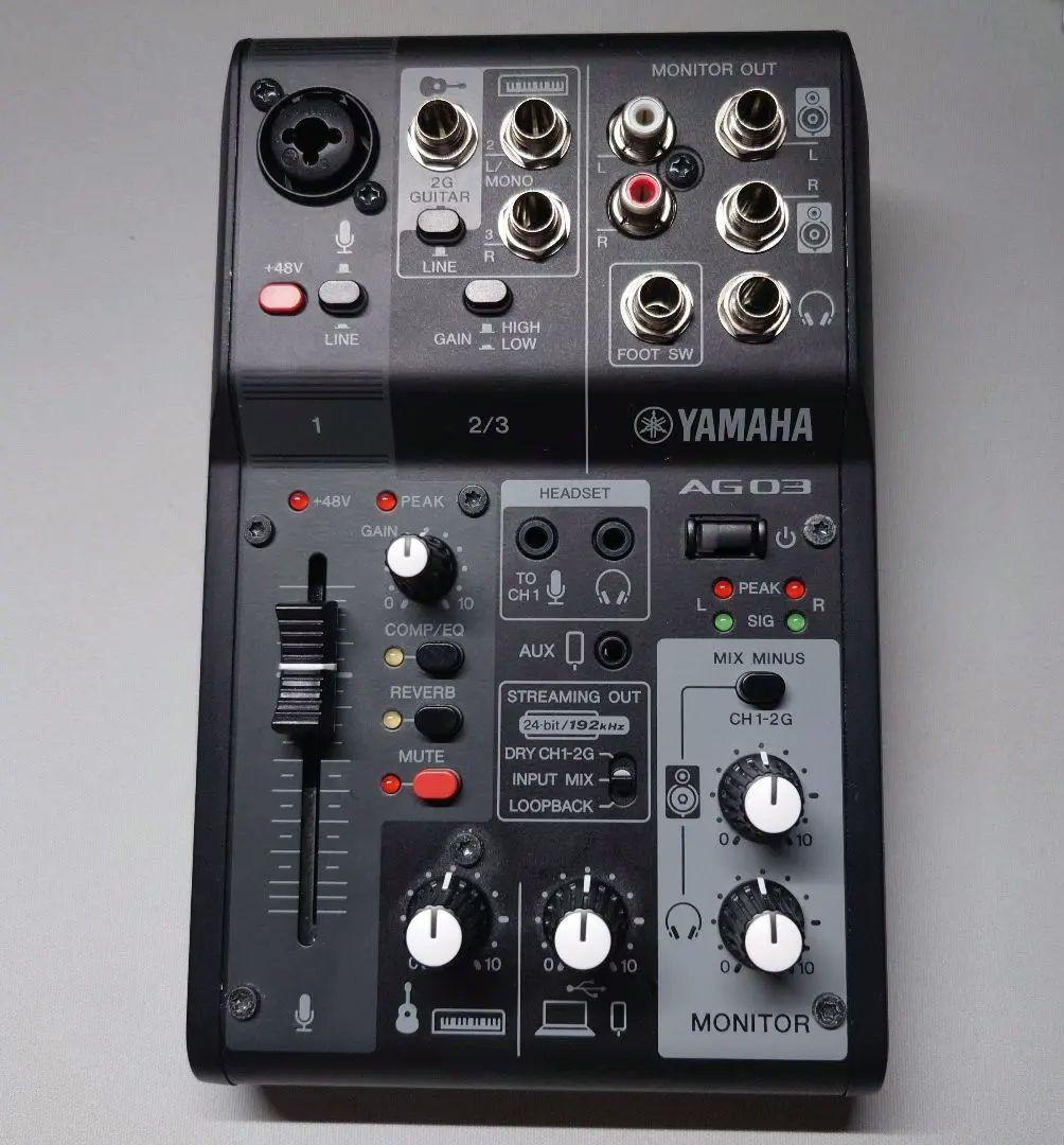Yamaha AG03 オーディオインターフェイス XLRケーブル付き - メルカリ