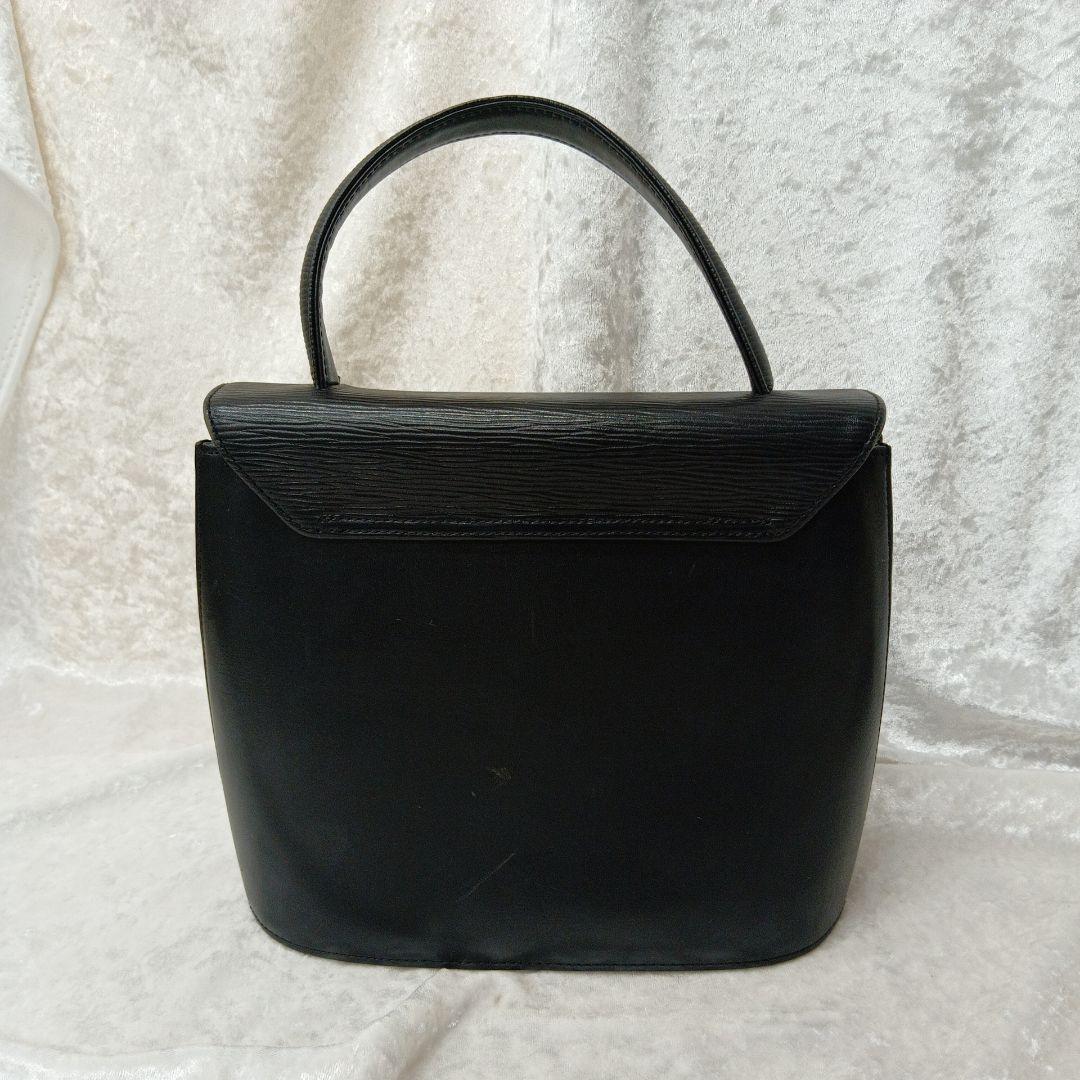 ハナエモリ ハンドバッグ レザー リボン 金金具 黒 フォーマル - メルカリ