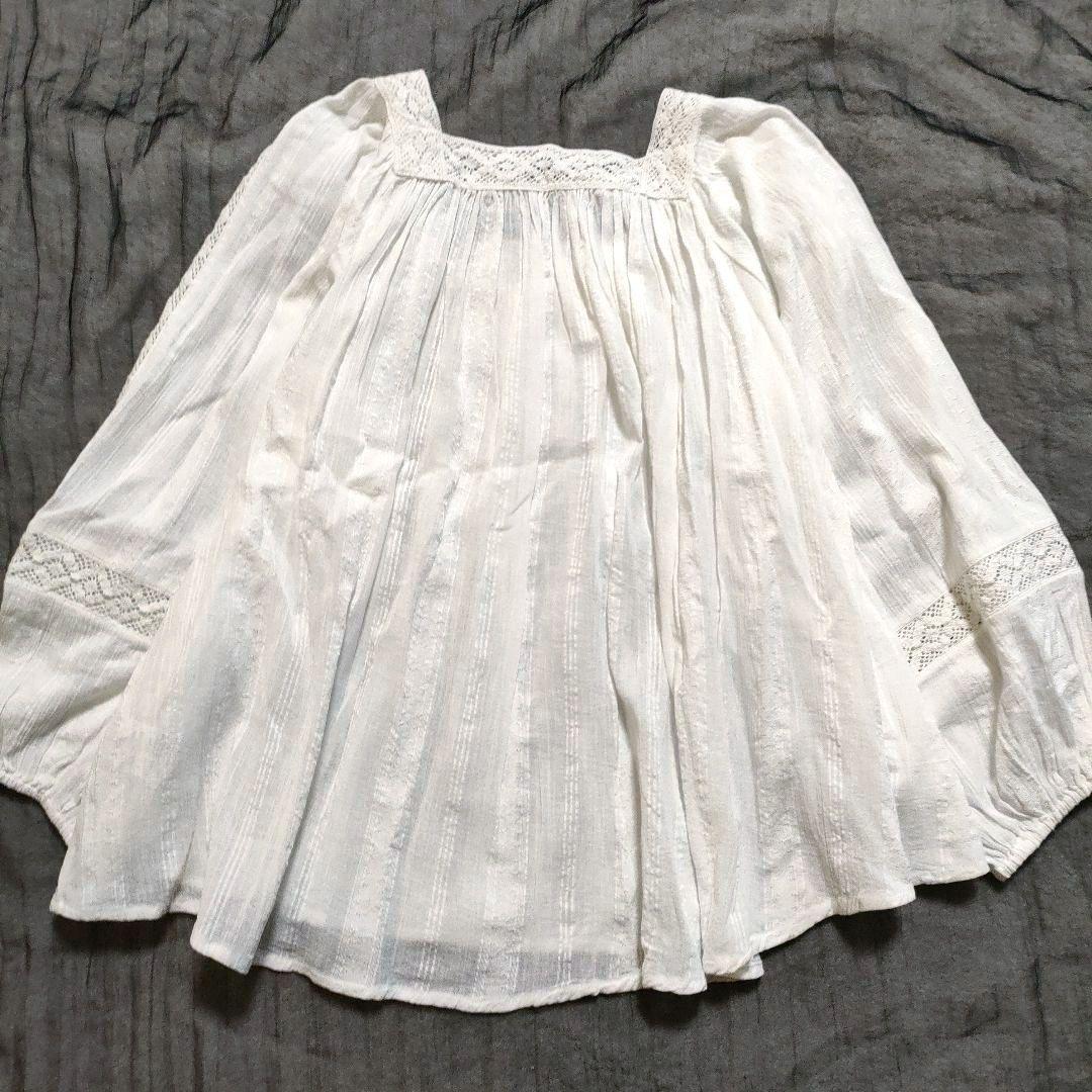 ♡未使用タグ付♡ sara mallika サラマリカ ブラウス 刺繍 白 - メルカリ