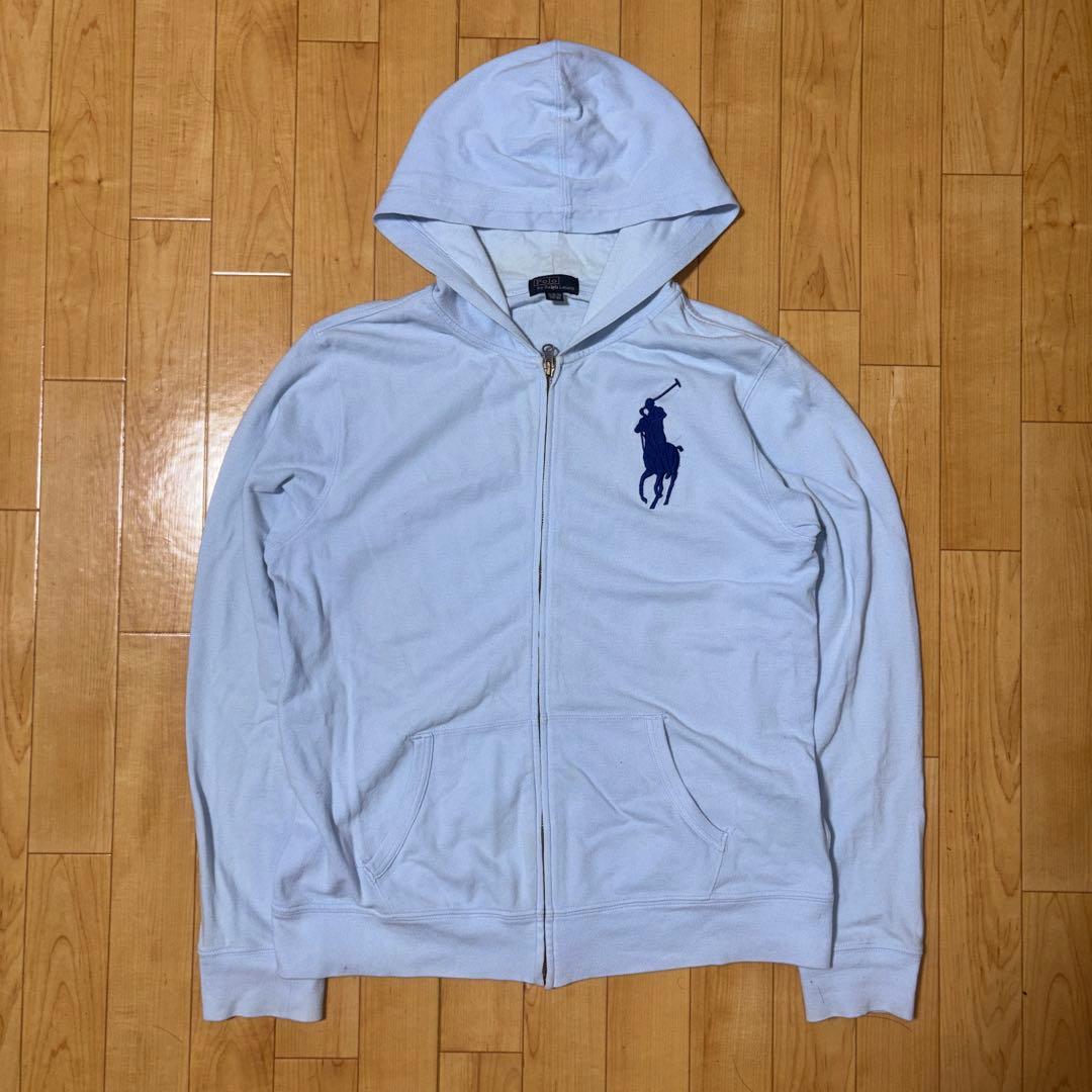 Polo Ralph Lauren ジップパーカー ビッグポニー 短丈 y2k - メルカリ