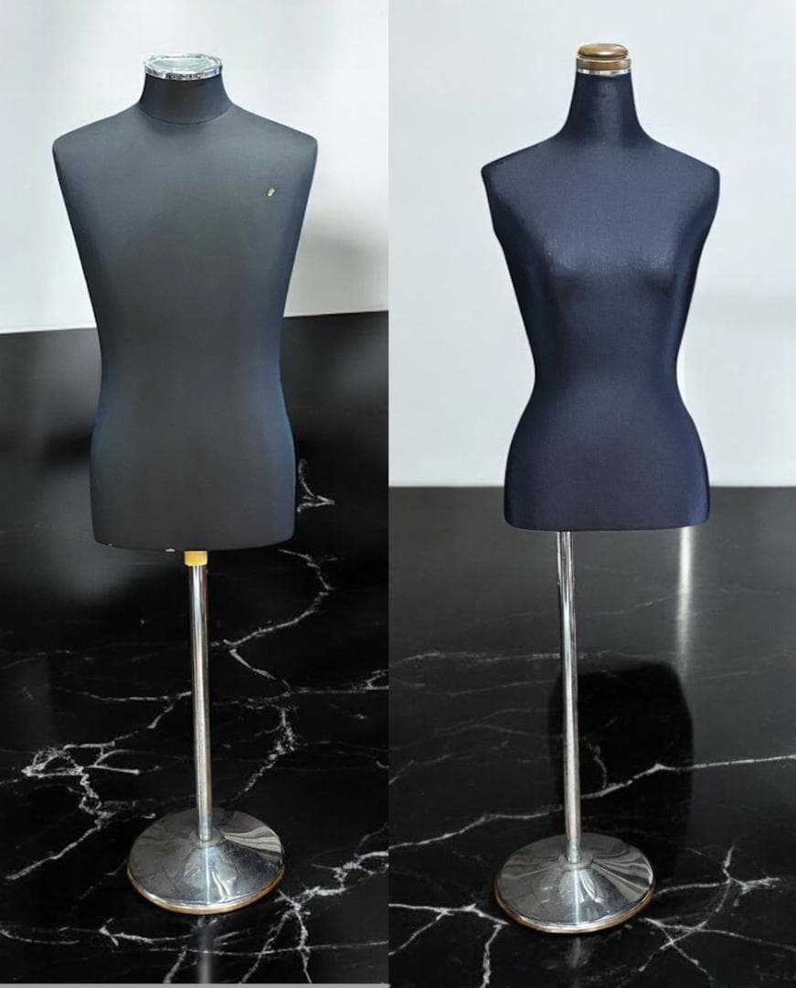 2個セット★男性トルソーと女性トルソー　マネキン　台座は1個のみ