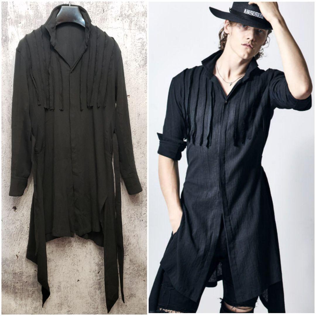 トップス kiryuyrik YOURYU CUT FRILL LONG SHIRT