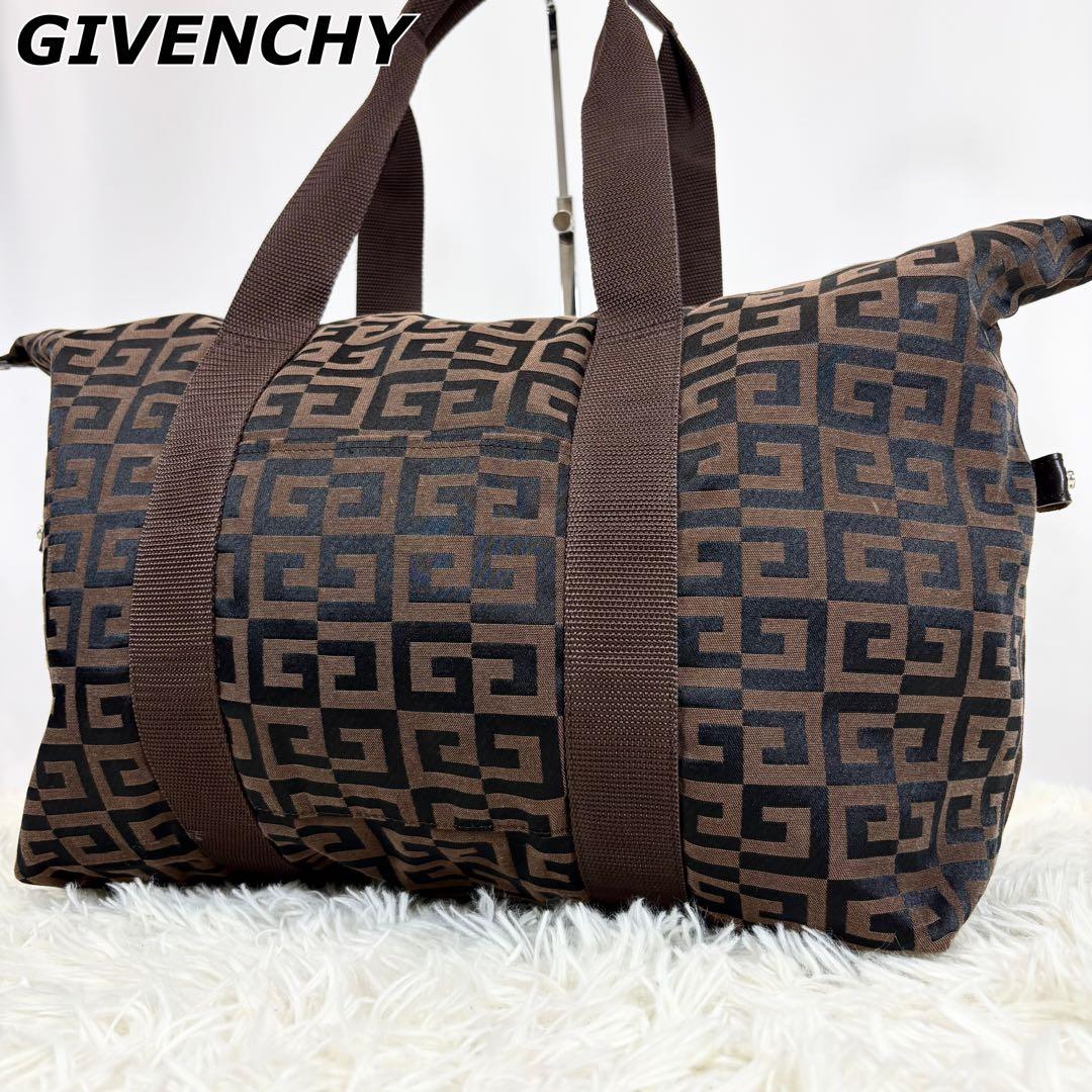 希少✨ジバンシー ボストンバッグ トラベルバッグ 大容量 総柄 ユニセックス