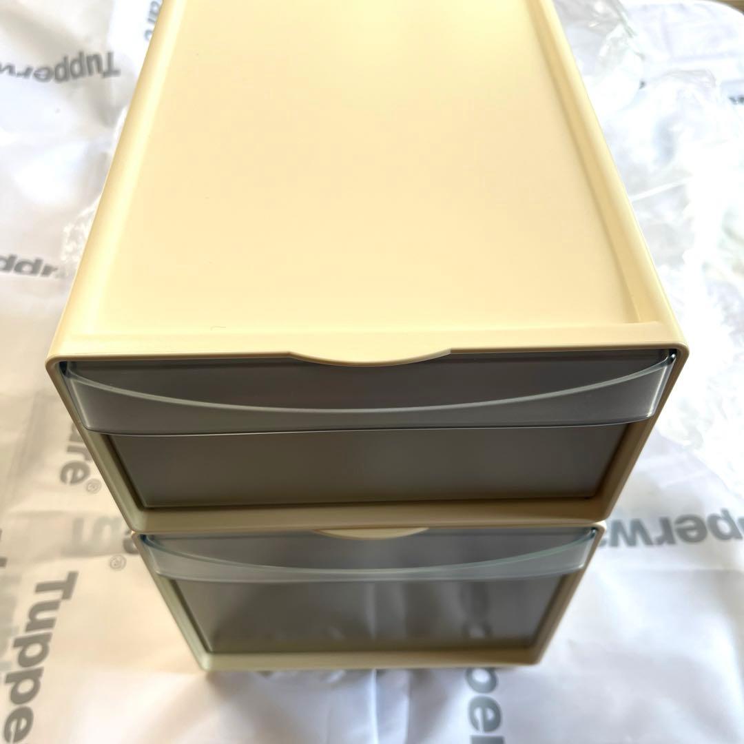 新品　タッパーウェア　システムドロワー　2個セット　メルカリ便