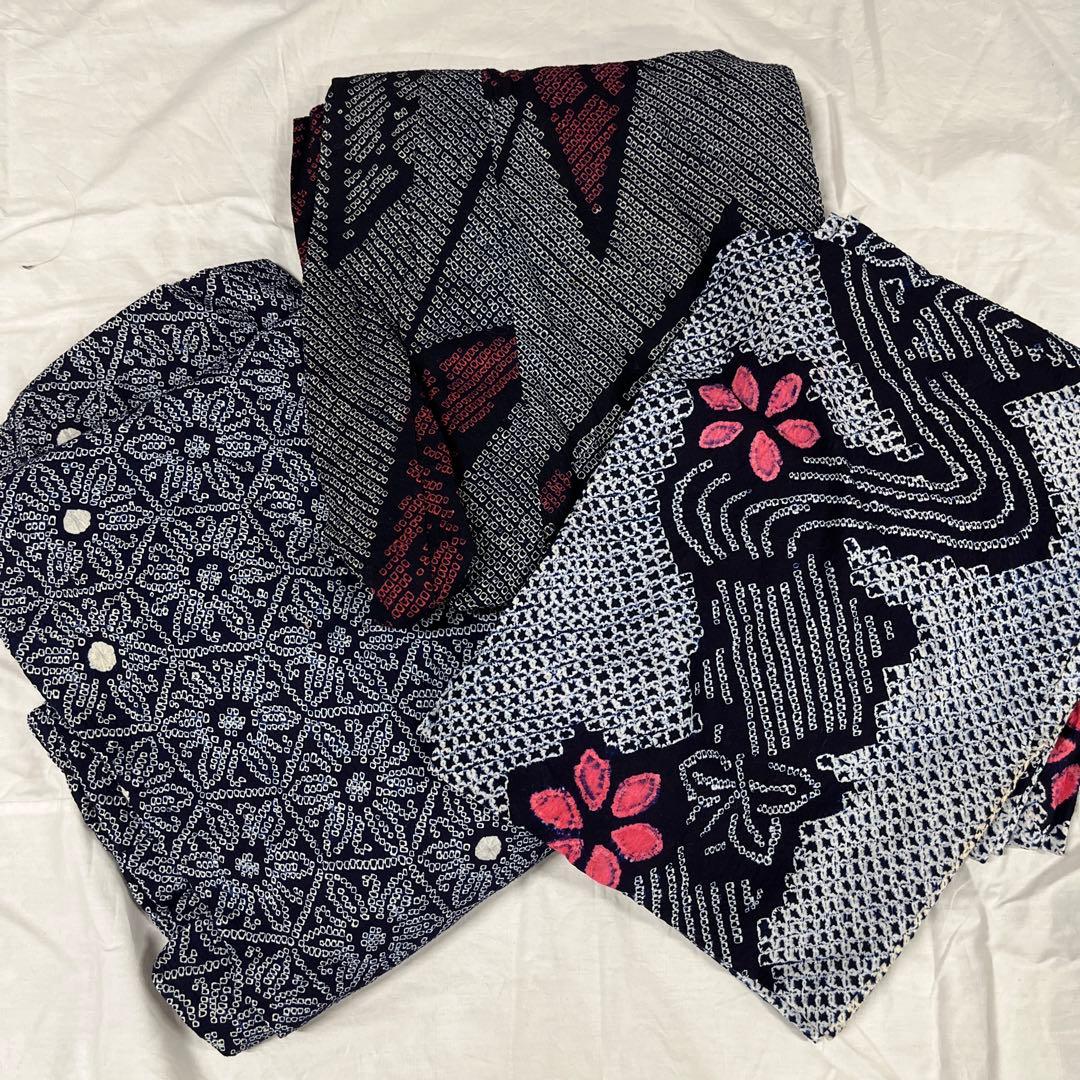 5 0 絞り浴衣 リメイク用