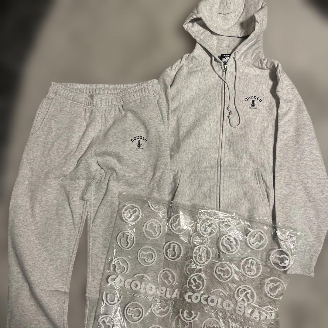 COCOLDO グレー フルジップパーカー セットアップXL