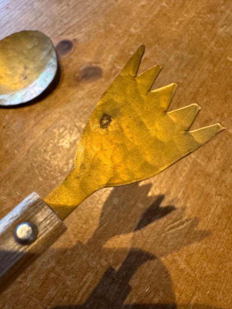 木全俊吾 真鍮スプーンとフォークのセット 斑点あり - メルカリ