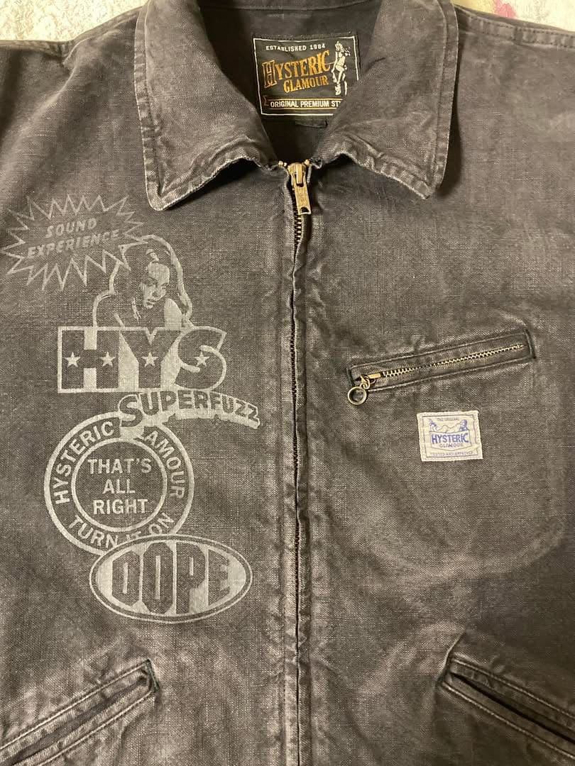 HYSTERIC GLAMOUR プリントジャケット グレー