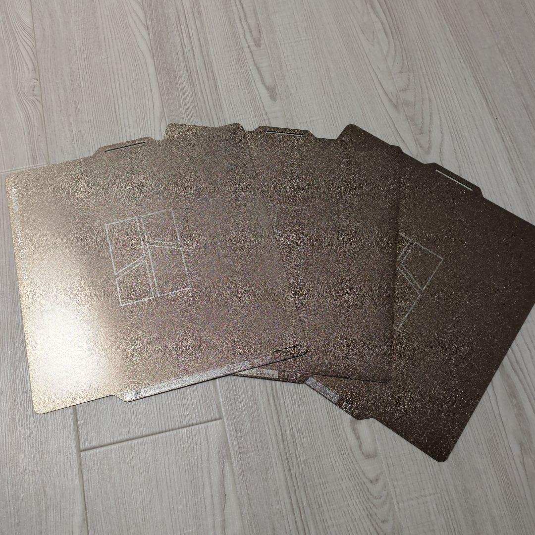 【純正】Bambu Lab テクスチャードPEIプレート 3枚セット 美品