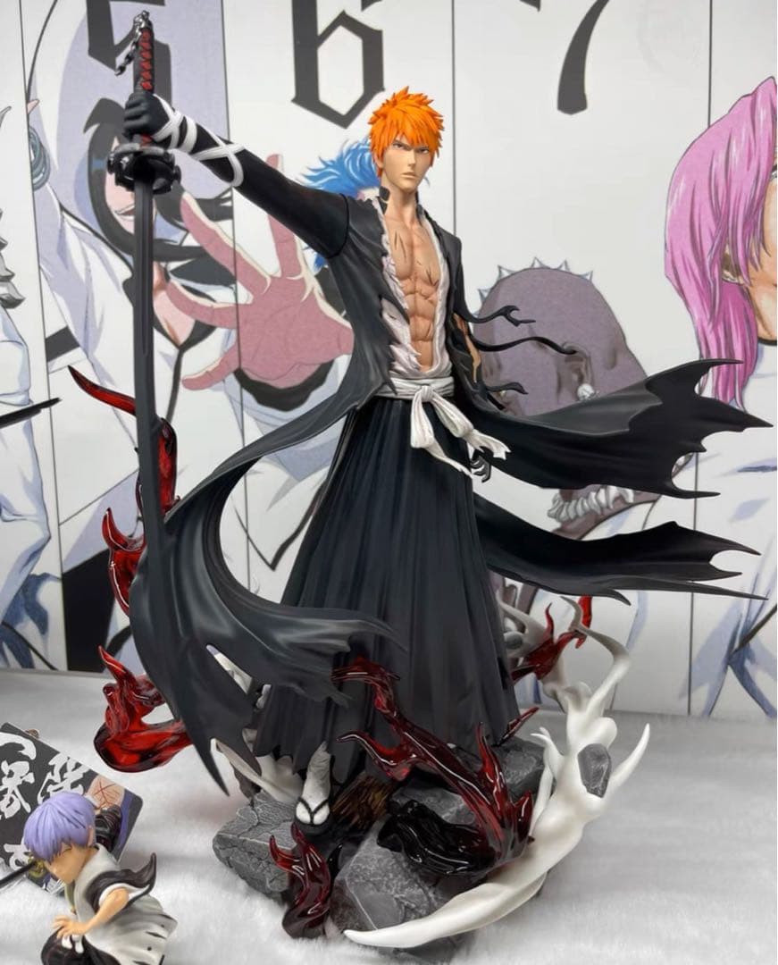 BLEACH 黒崎一護 ガレージキット ガレキ スタチュー⑤③