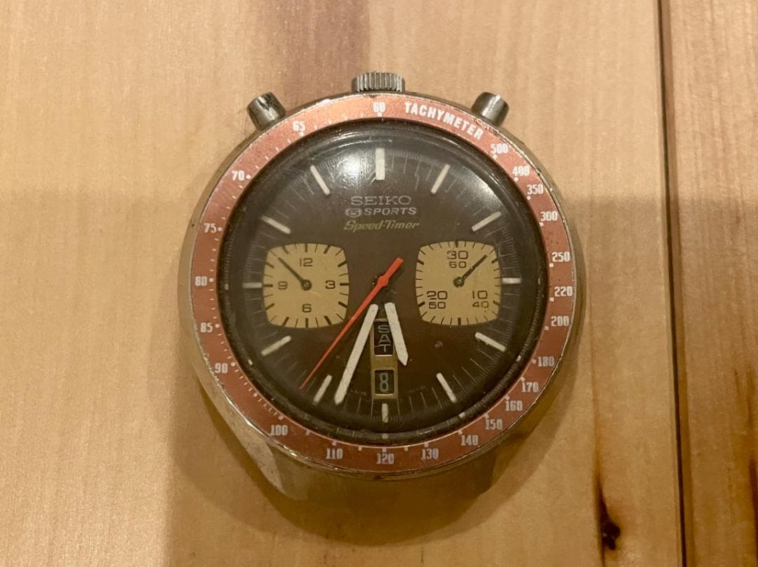 SEIKO 茶馬 スピードタイマー 6138-0040 ジャンク ツノブルヘッド