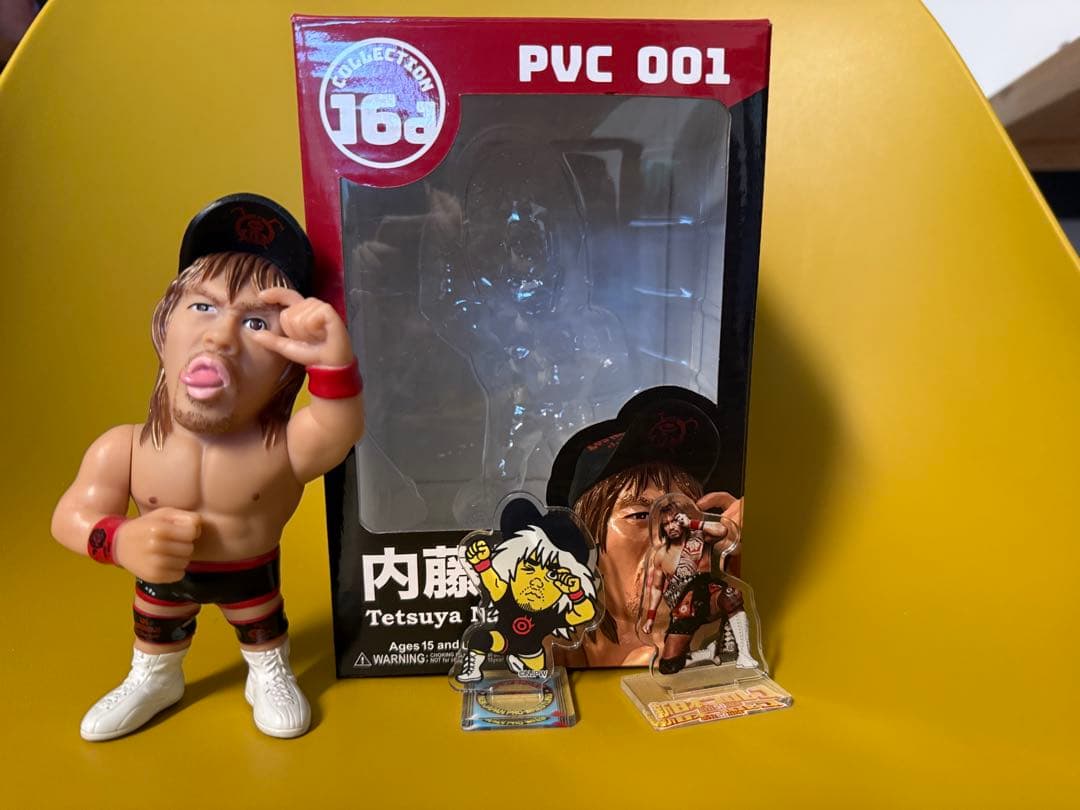 内藤哲也 ソフビ　アクリルスタンド 16dソフビコレクション 新日本プロレス 内藤哲也