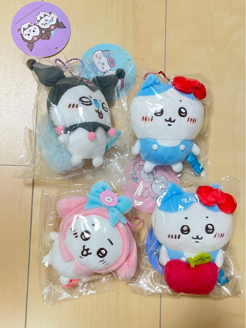ちいかわ　サンリオキャラクターズ　ぷちミニマスコット　ひっかけぬいぐるみ　セット ちいかわ×サンリオキャラクターズ ぷちミニマスコット（ちいかわ・マイ