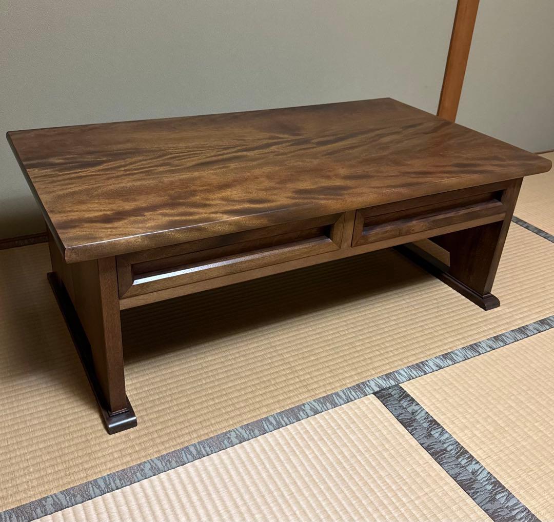 希少＆美品 九州民芸家具 桜無垢 文机 美品 高級民芸テーブル 座卓