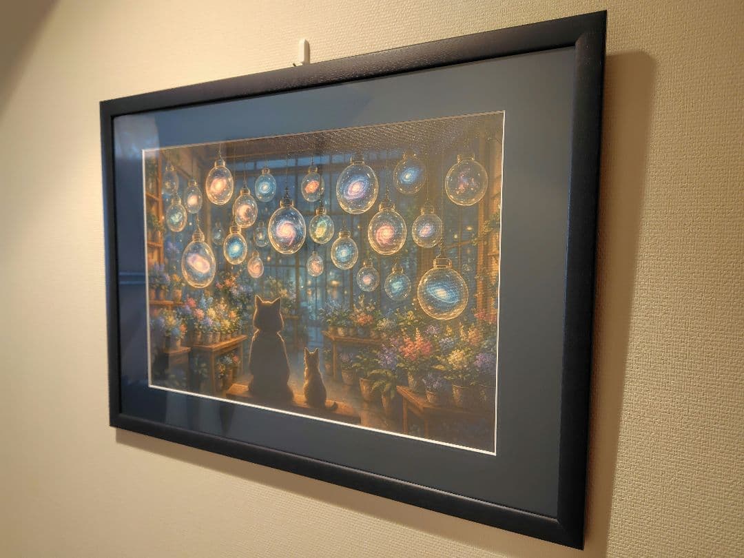 心・銀河系　それぞれの出会い｜A3ノビ ジークレーキャンバス A2額装 ジークレー高品質印刷】 キャンバス（シート） | マルニ額縁画材店