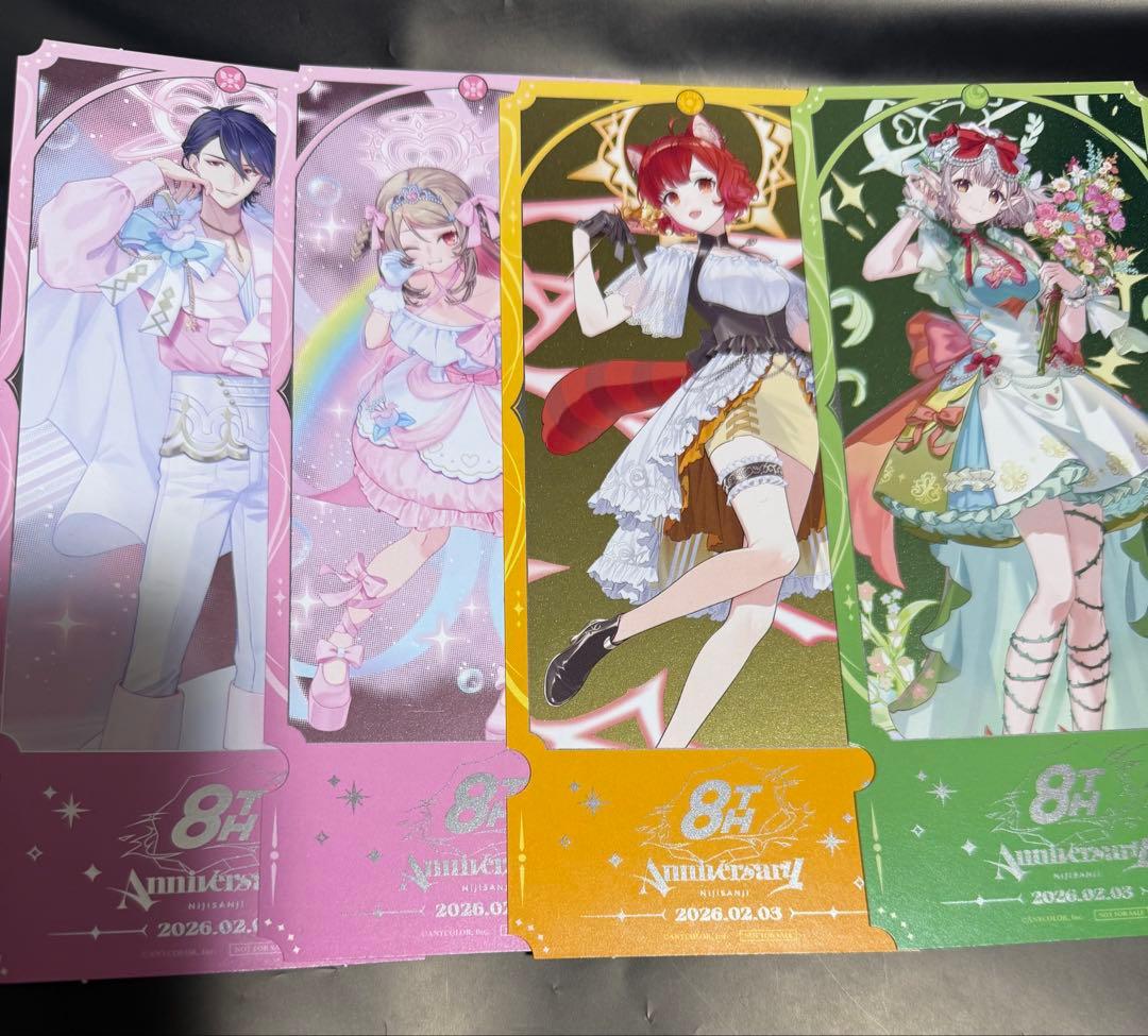 にじさんじ 8th anniversary 8周年 特典チケット風カード - メルカリ