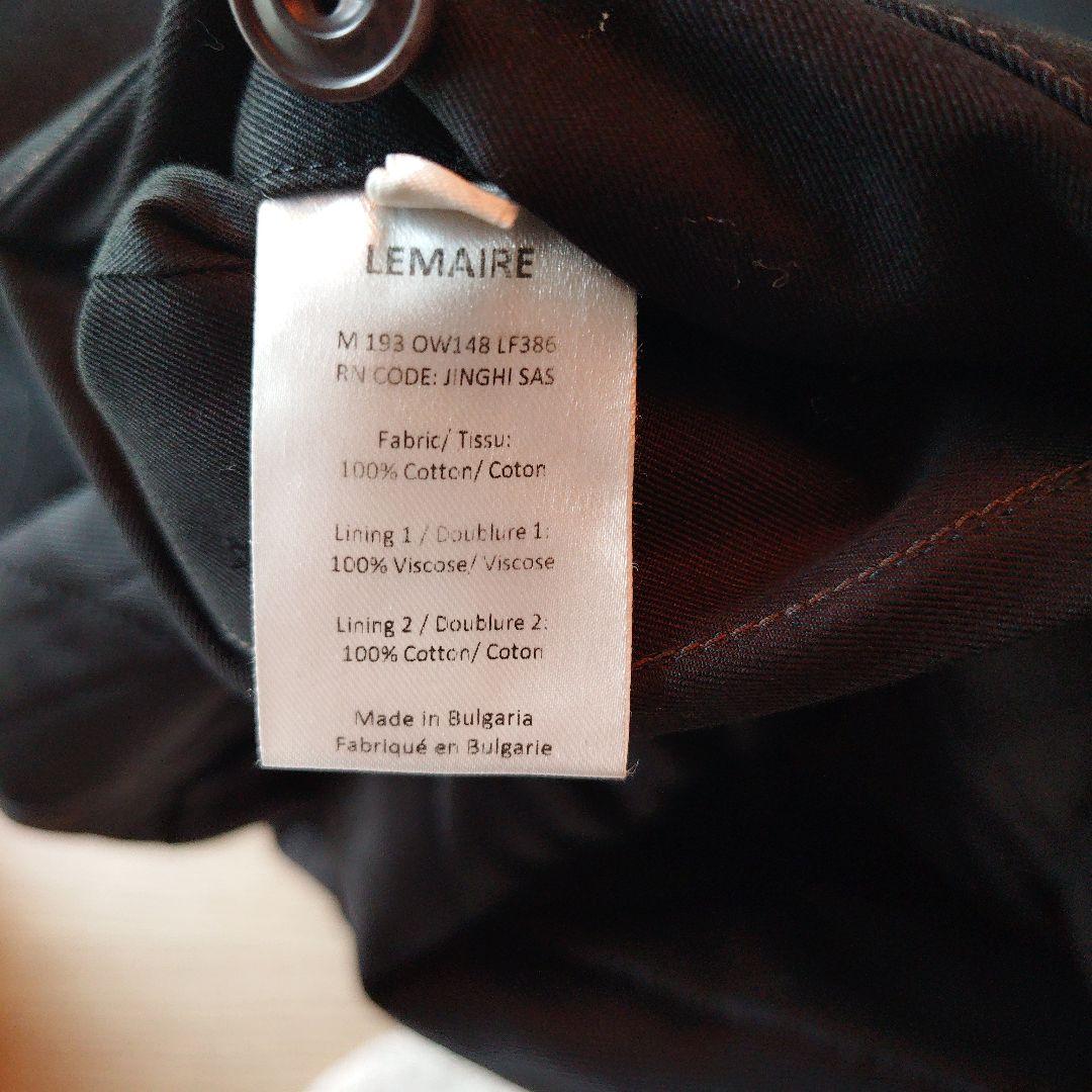 美品】LEMAIRE ルメール 中綿入りコットンブルゾン BLACK - メルカリ