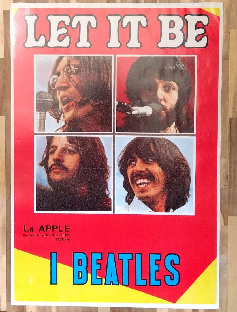 激レア！Beatlesビートルズ LET IT BE　特大サイズ　68×98㎝