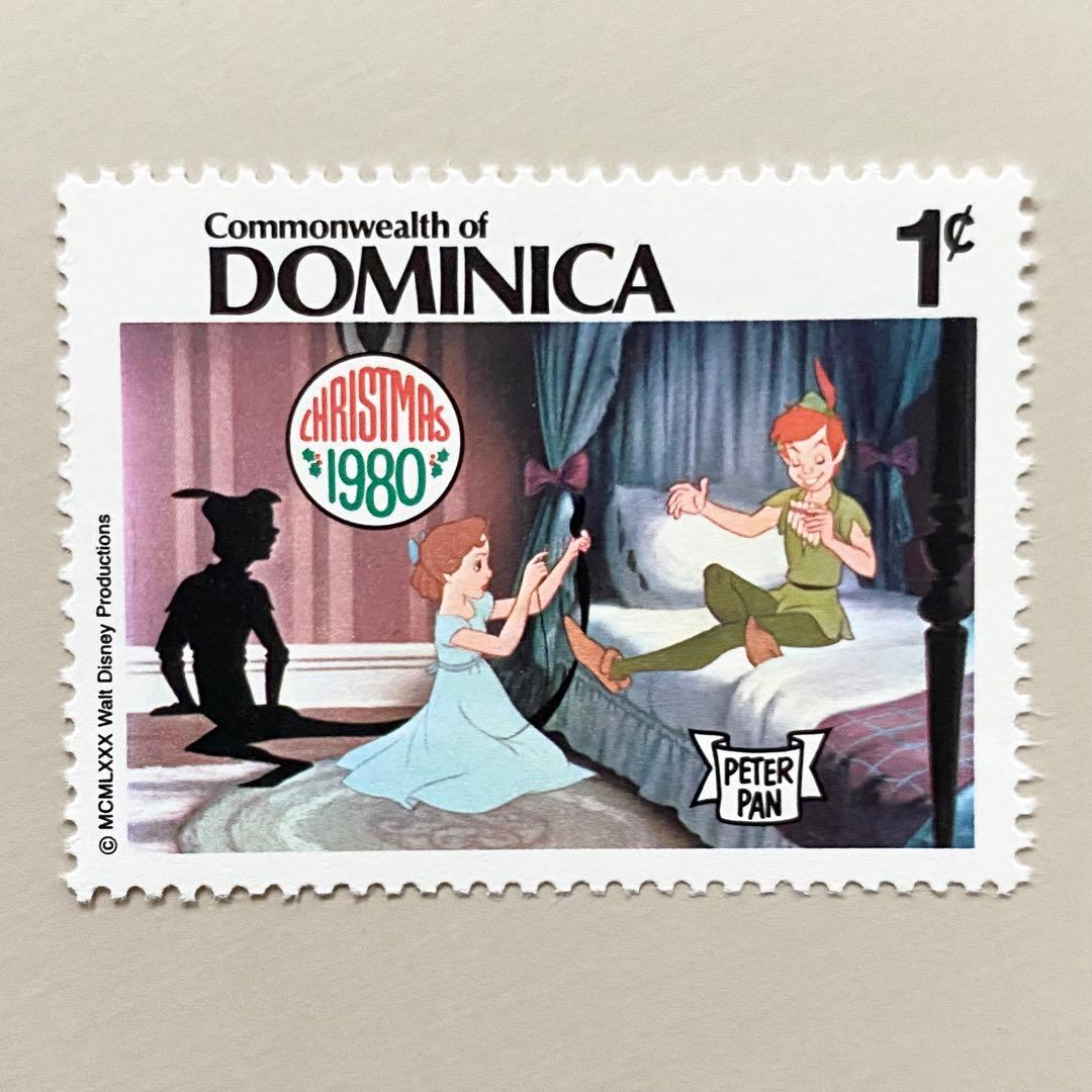 ディズニー切手6枚（ドミニカ：ピーターパン、クリスマス切手） - メルカリ