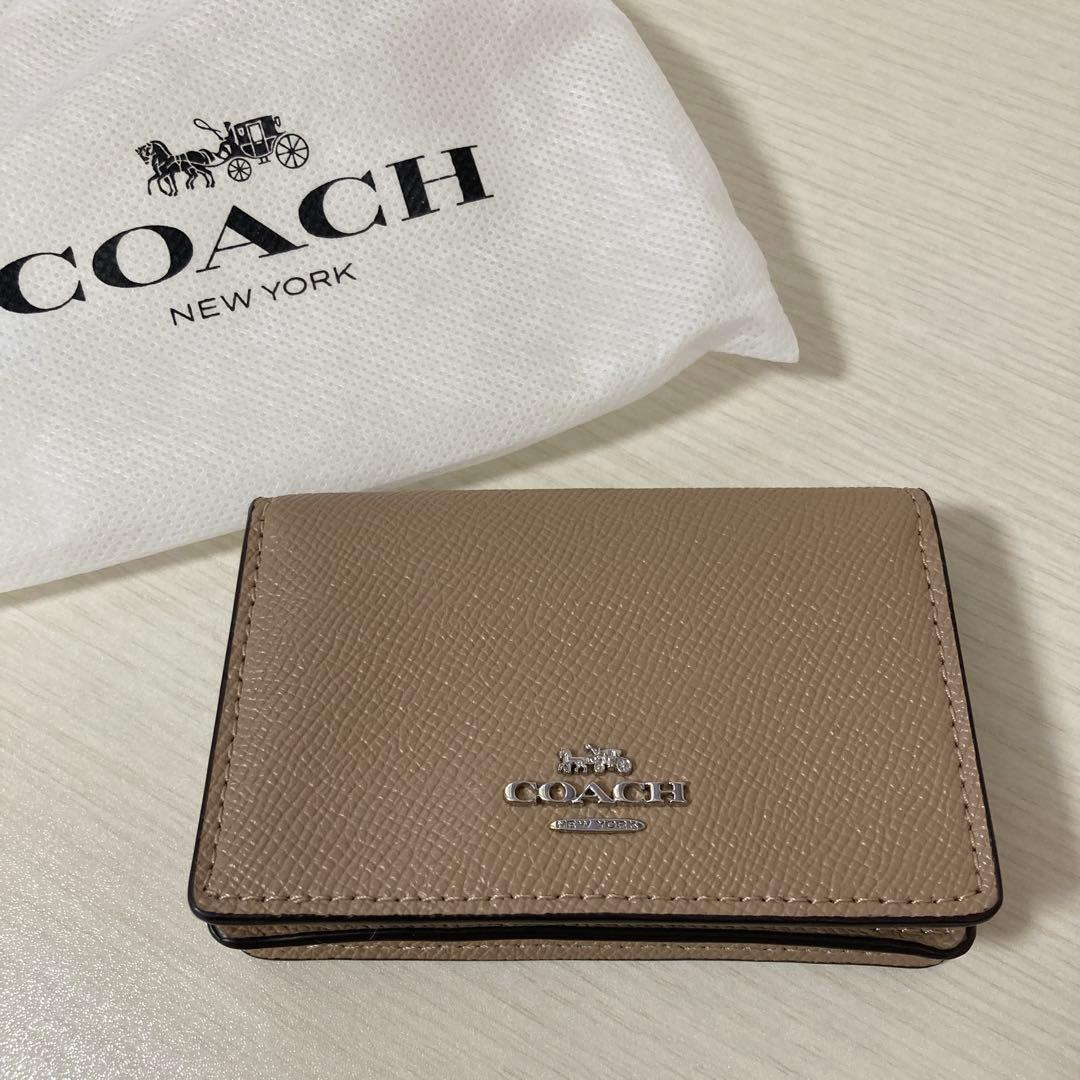 値下げ【未使用】COACH コーチ 名刺入れ カードケース