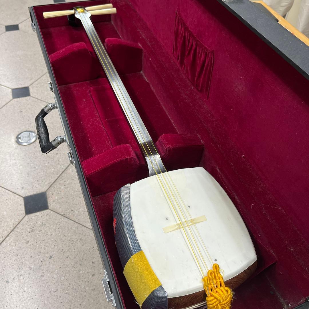 三味線　鼈甲バチ付