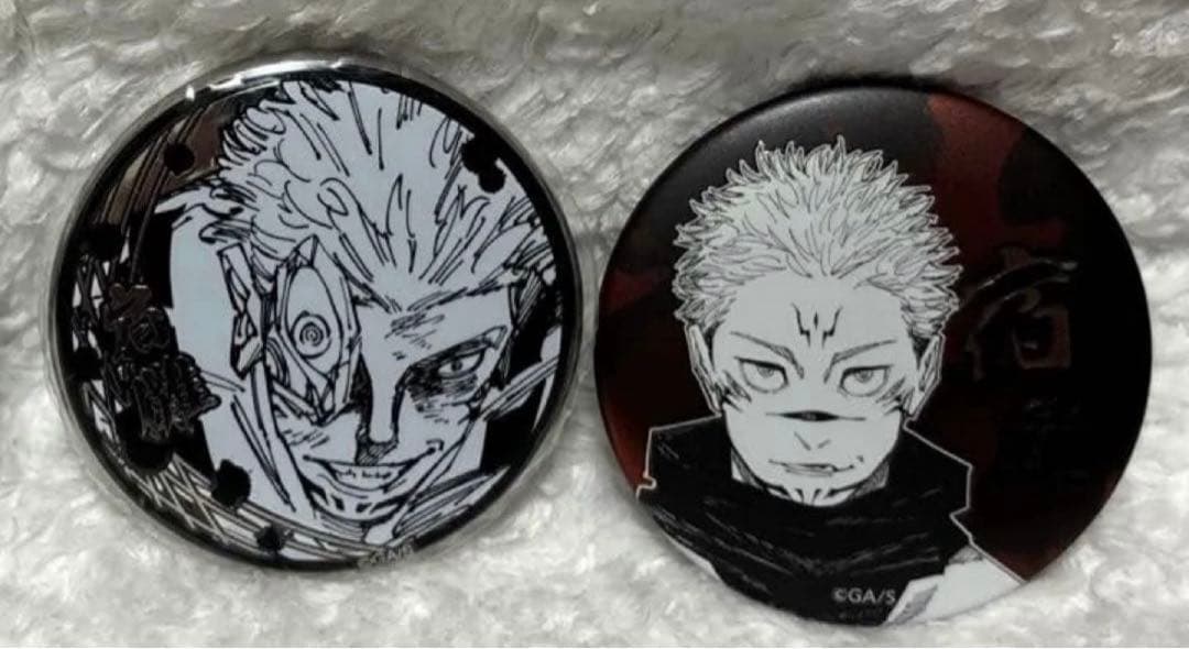 呪術廻戦 両面宿儺 シルバー缶バッジ・デコレクション缶バッジ セット