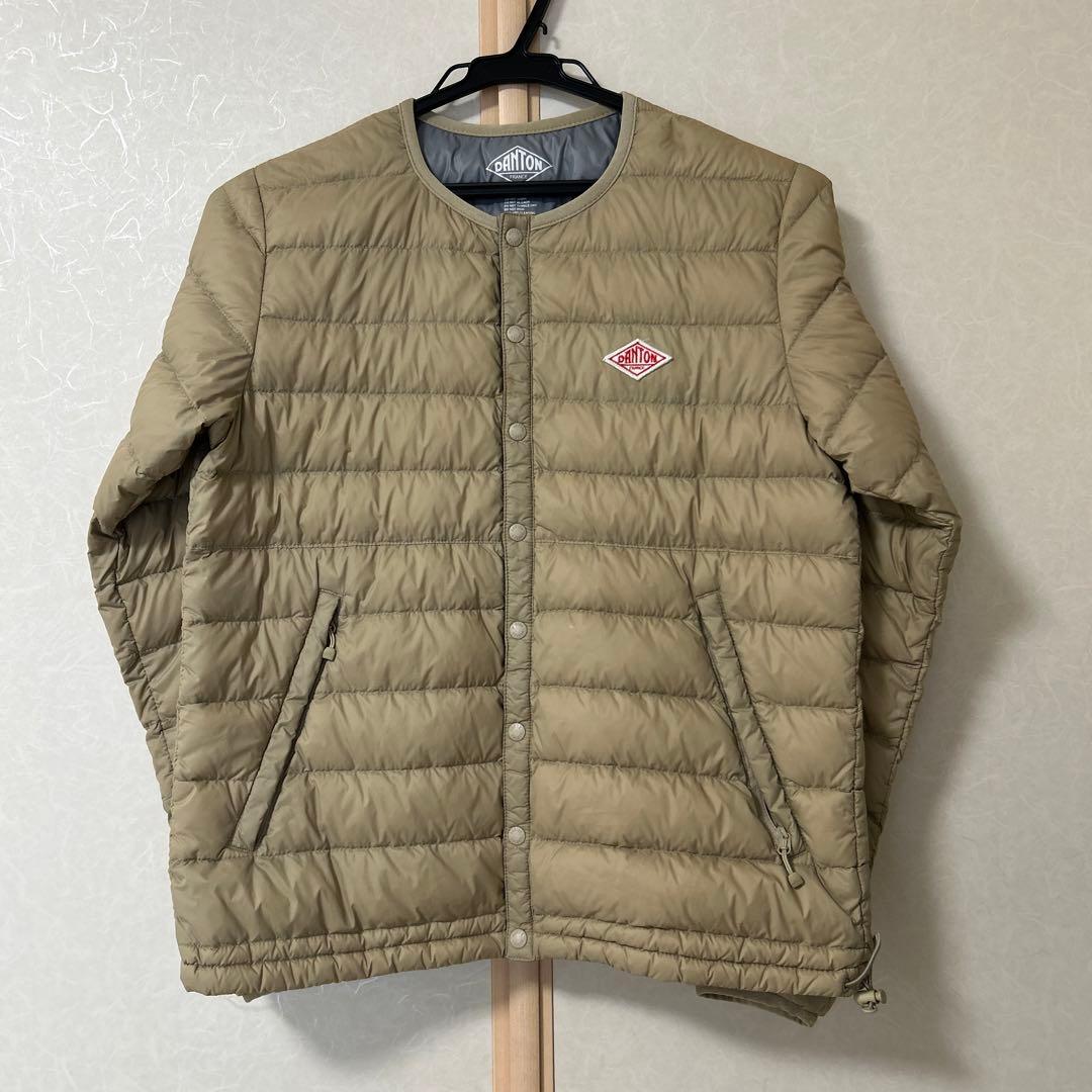 DANTON ダントン インナーダウンジャケット ベージュ34 - メルカリ