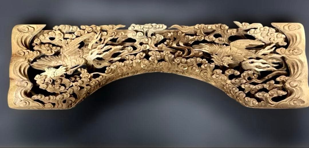 木彫欄間　鳳凰