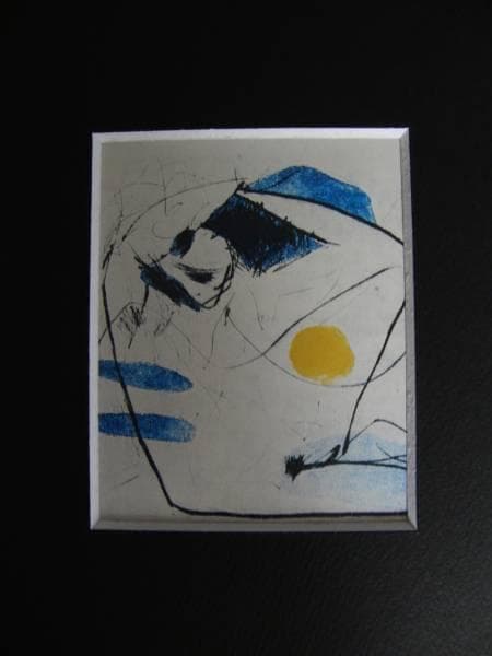 池田 満寿夫、子供、希少な額装用画集より、美品、新品額装付