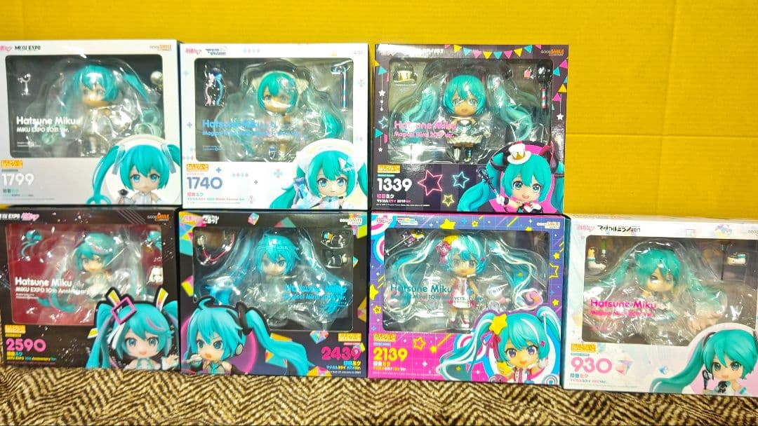 【開封品】 初音ミク ねんどろいど ７体まとめ売り