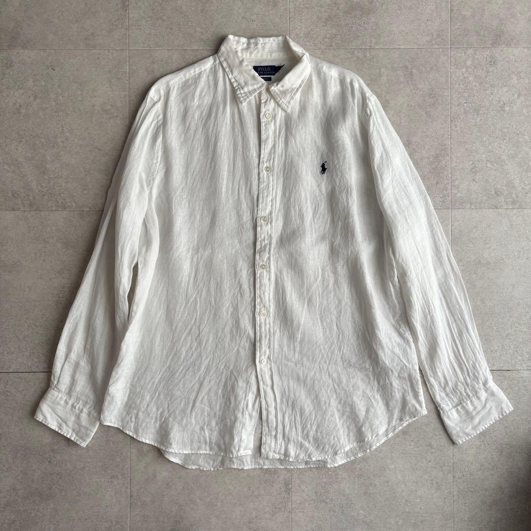 Polo Ralph Lauren リネンシャツ リラックスフィット 長袖シャツ