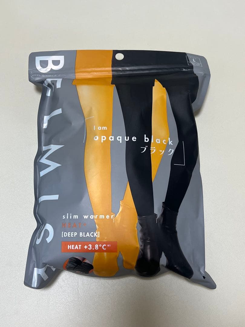 新品未使用】ベルミス スリムウォーマーヒートプラス ブラック L