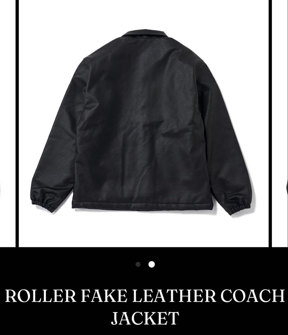 新品未使用XLサイズ】ROLLER フェイクレザーCoach Jactket - メルカリ