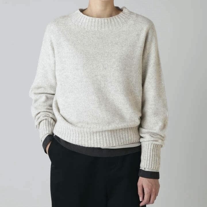 マーガレットハウエル TWISTED CASHMERE WOOL 長袖 グレー 中古・古着通販】MARGARET HOWELL (マーガレットハウエル) TWISTED