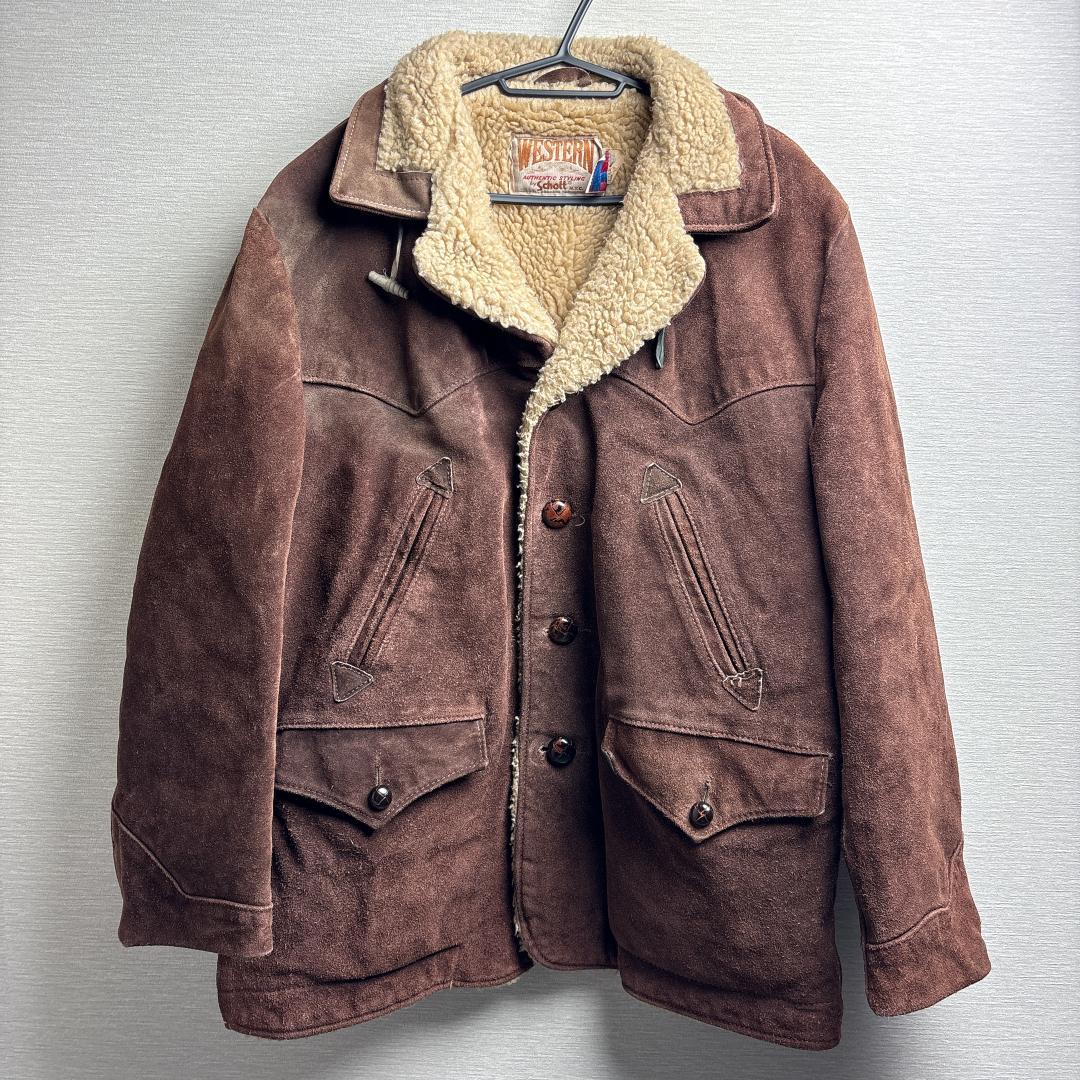 Schott WESTERN USA レザーコート ランチジャケット 40
