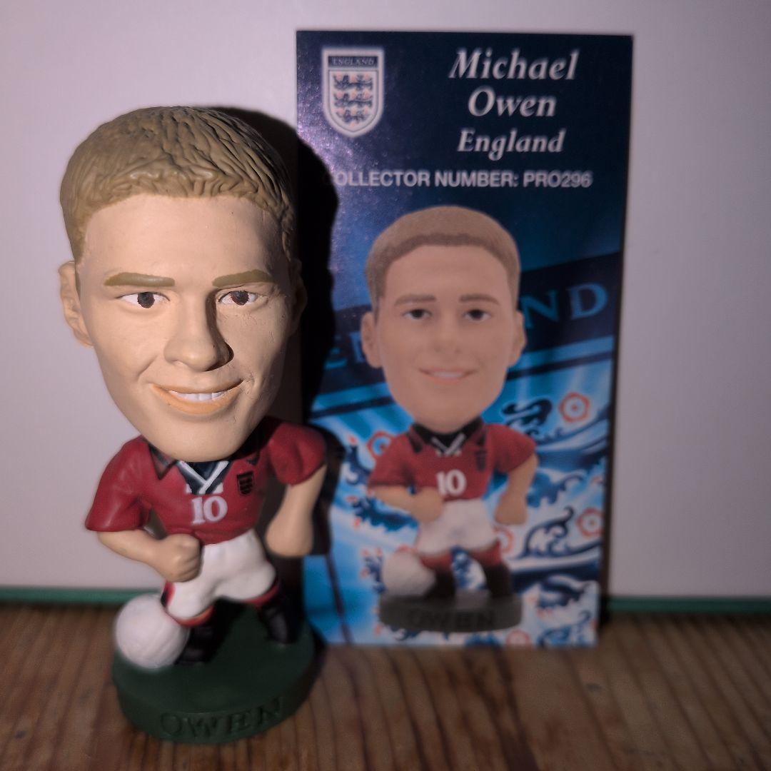 貴重】オーウェン イングランド代表 アウェイ赤 コリンシアン サッカー