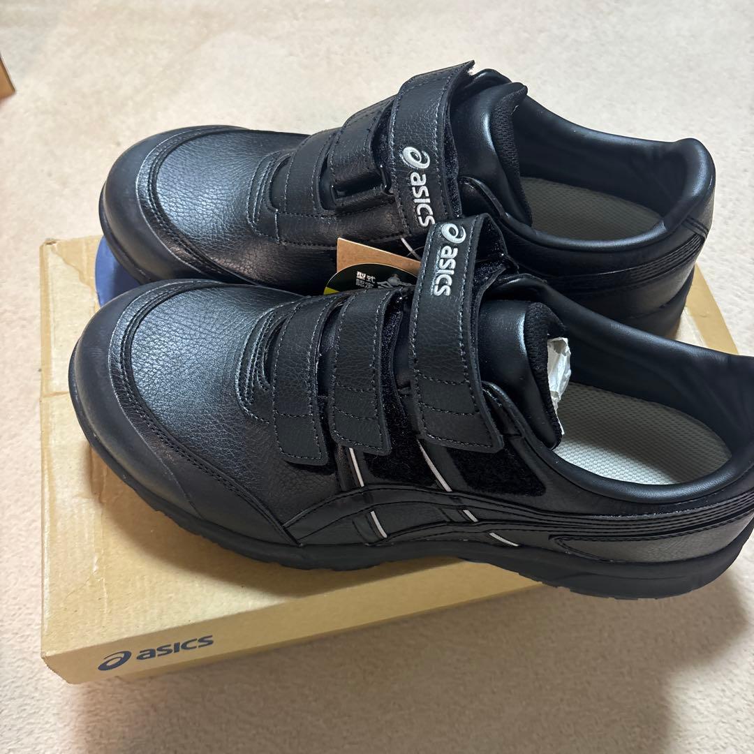 asics 安全靴 黒 ベルトタイプ