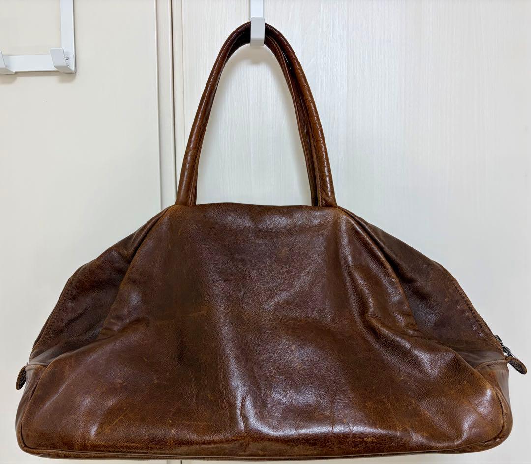 英国 Jas MBブラウンレザートートバッグ - バッグ安価