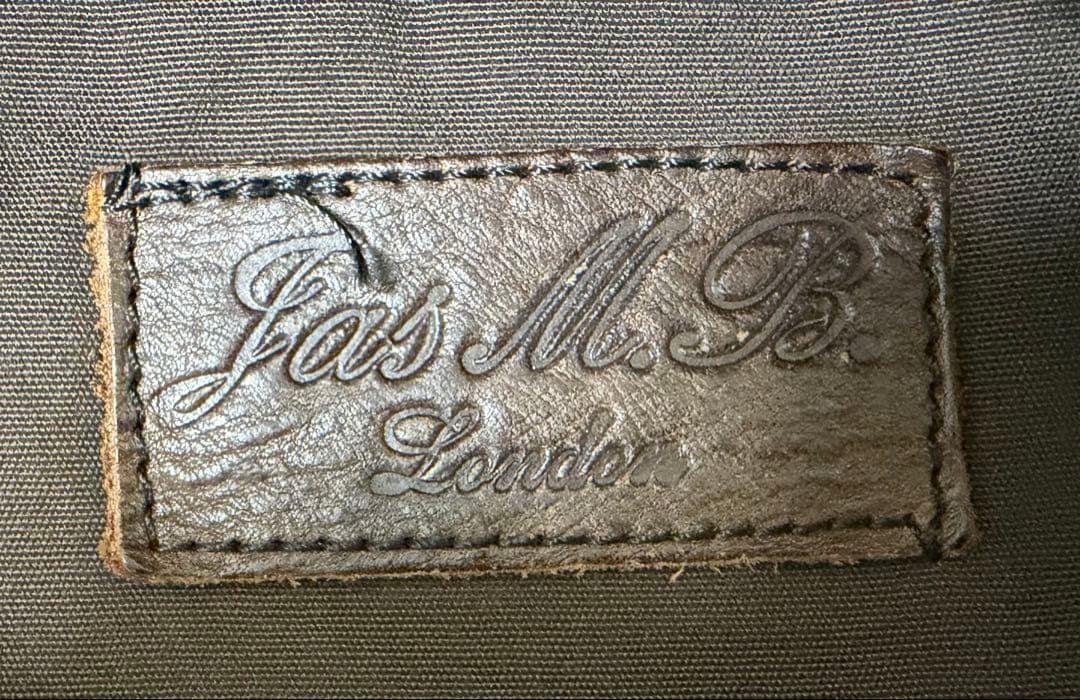 英国 Jas MBブラウンレザートートバッグ