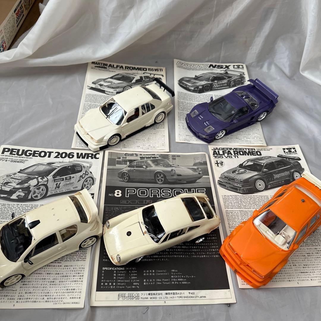 タミヤ フジミプラモデル 5代まとめ売り ジャンク品 完成品 現場品