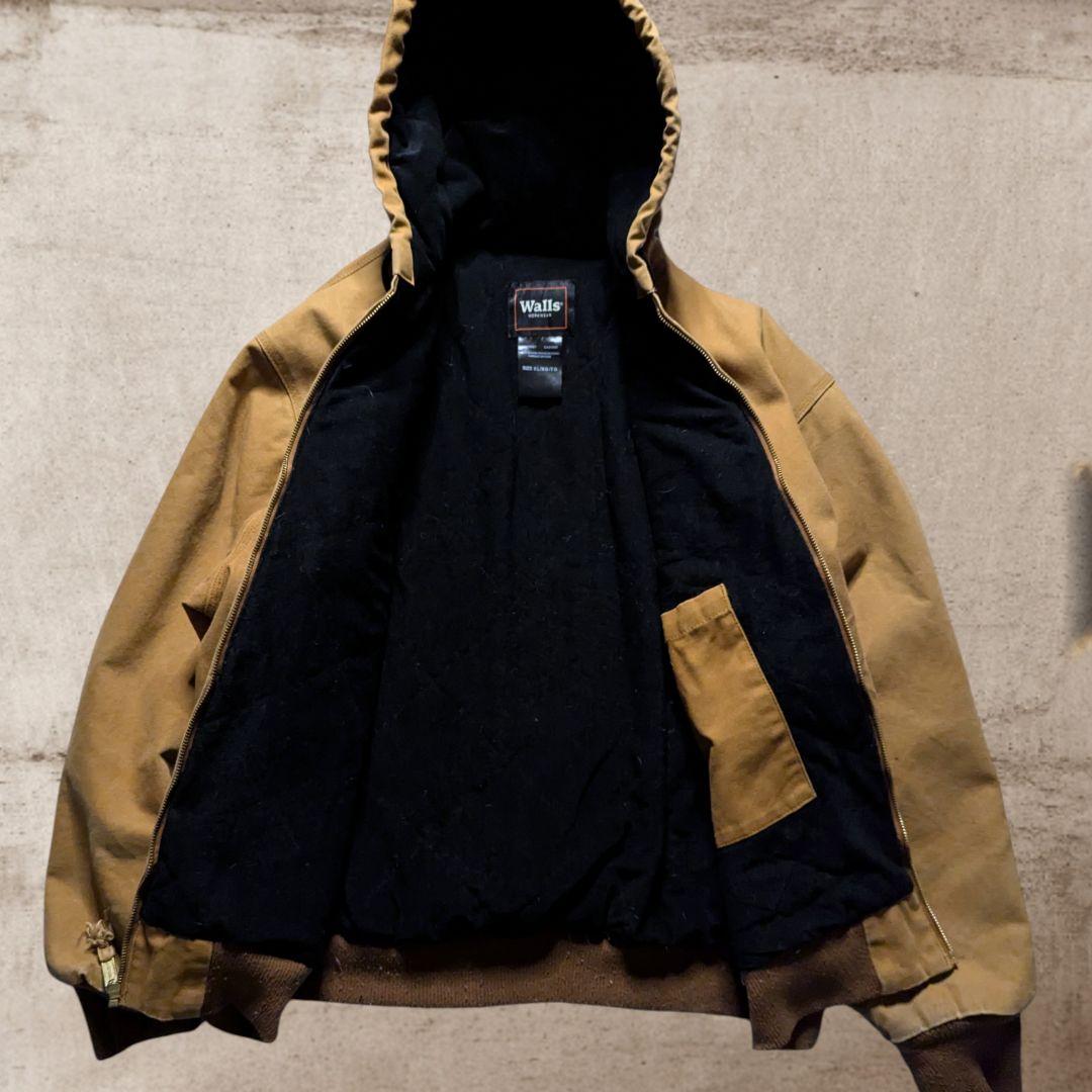 vintage90sWallsダックジャケットXL相当鬼フェード裏フリース希少