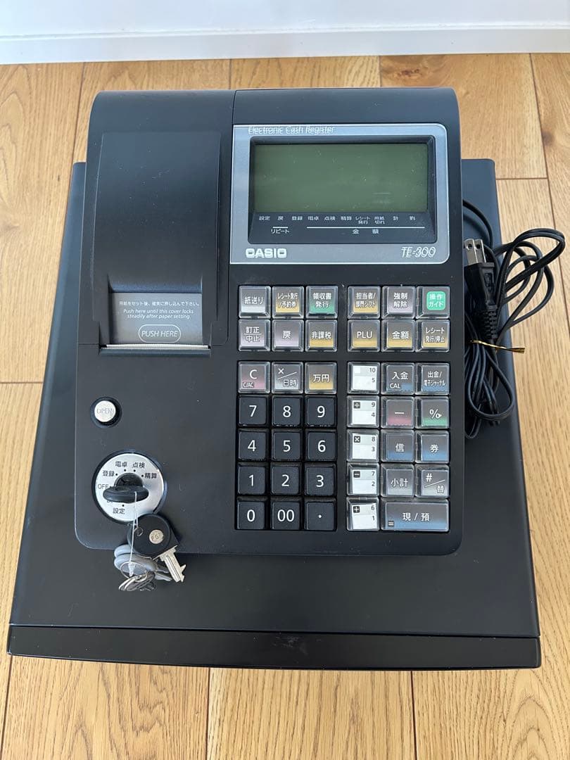 CASIO TE-300 ブラック レジスター