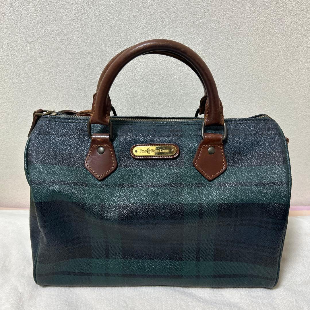 Polo Ralph lauren チェック　ボストンバッグ