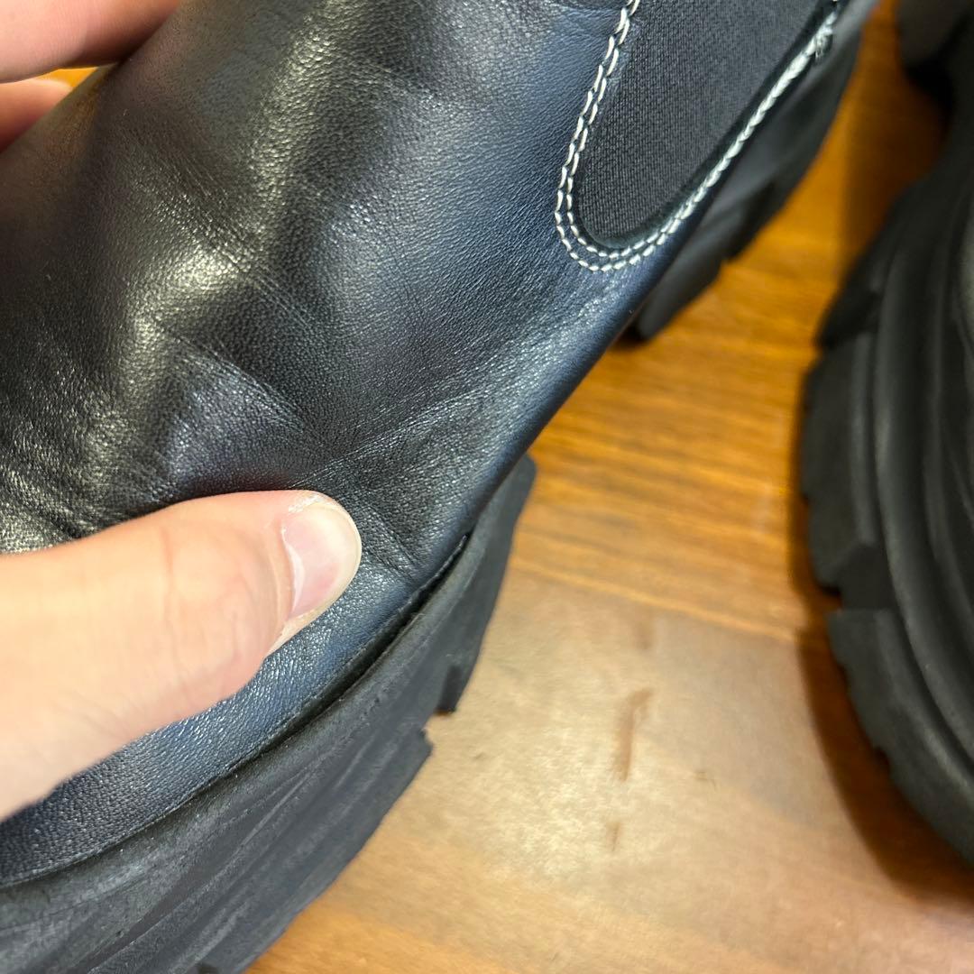 SOFIE D'HOORE ブラック サイドゴアブーツ - メルカリ