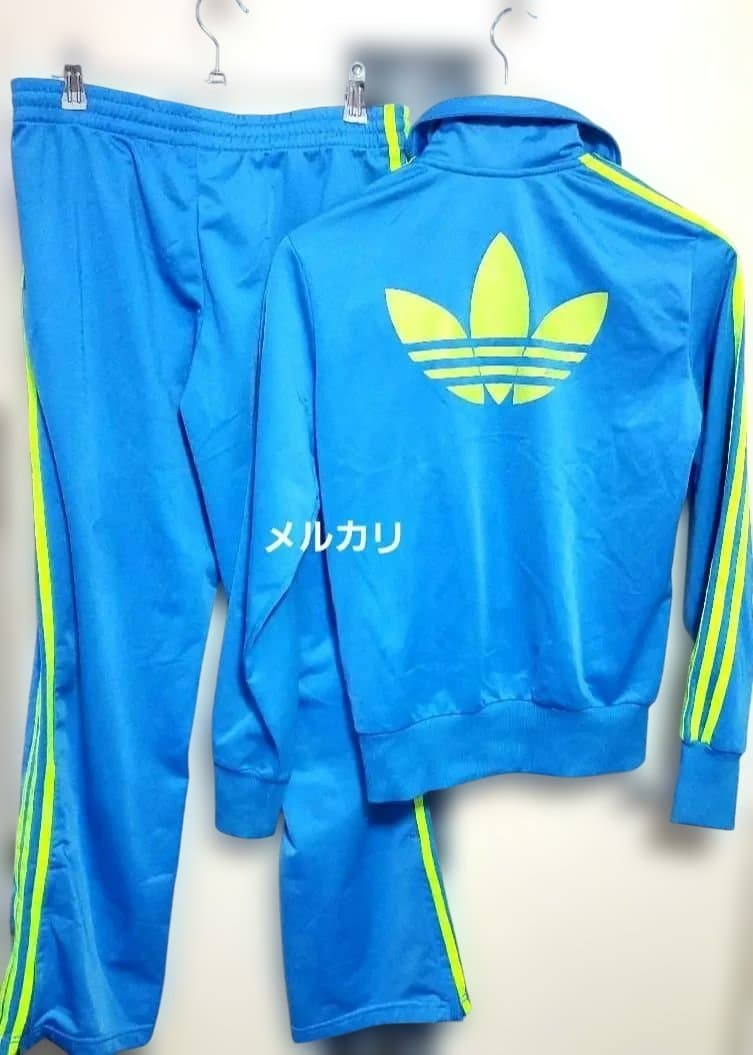 adidas セットアップ トラックジャケット L パンツ M 水色 あのちゃん adidas トラックジャケット あのちゃん 2XL｜Yahoo!フリマ（旧PayPay