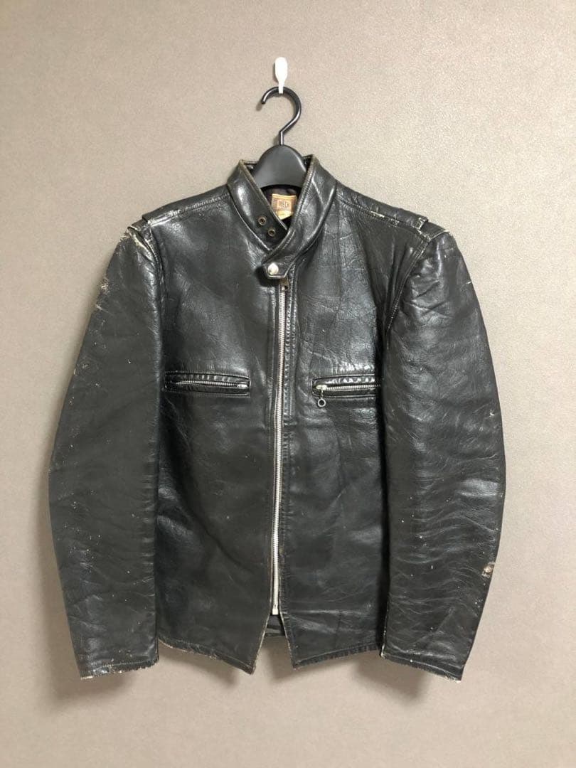 激レア BECK 60s 666 シングル レザー ライダース ジャケット 希少 60s『BECK』VINTAGEモデル666シングルレザーライダースジャケット